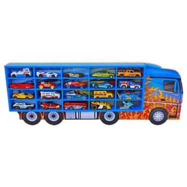 Imagem de Estante Hot Whells Painel Expositor 20 Carrinhos Mdf