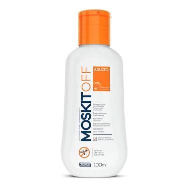 Imagem de Loção repelente moskitoff longa duração não oleoso protege contra mosquitos dengue pernilongos 100ml
