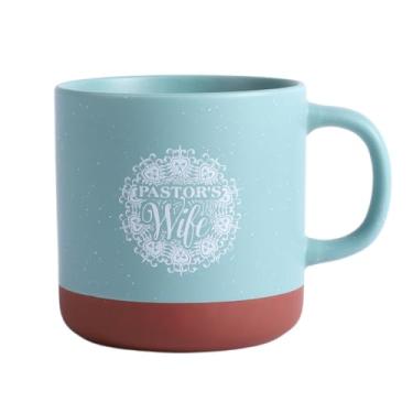 Imagem de Swanson Christian Products Pastor's Wife | Canecas de café azul aqua de 368 g para bebidas quentes e frias | Caneca de cerâmica | Copos de café seguros para micro-ondas e lava-louças | Presente de