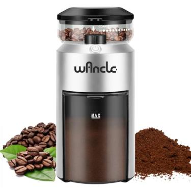 Imagem de Wancle Moedor De Café Elétrico Com Rebarbas - Ajustável Com 28 Configurações De Moagem Precisas Para 12 Xícaras - Moedor Profissional De Grãos De Café (Plástico, Prata)