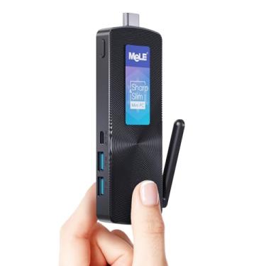 Imagem de MeLE Pcg02 Mini Pc Stick Sem Ventoinha Alder Lake N100 (Até 3,4 Ghz) 8 Gb Lpddr4 128 Gb Rom Micro Computador De Mesa Pc De Formato Pequeno Com Todas As Funções Usb-C, Wi-Fi 2,4 G/5,0 G, Hdmi 4K Par