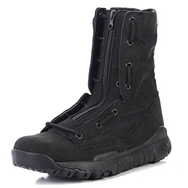 Imagem de Botas táticas masculinas, botas ultraleves respiráveis, Shoes de trekking, Shoes de segurança táticas de combate, adequadas para corrida, caminhada, esportes ao ar livre, caminhada(39 EU)