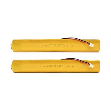 Imagem de XUNTU Bateria de luz de emergência BBAT0043A Ni-Cd 9,6V 1200mAh compatível com ELBB003 Lithonia ELB-B003 ELB-B004 OSI OSA228 DANTONA CUSTOM-306-U BBAT0044A BAA-96 (pacote com 2)