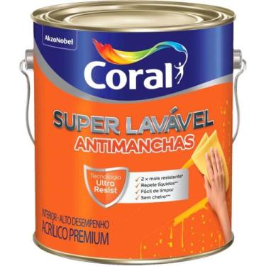 Imagem de Tinta Acrílica Premium Super Lavável Antimanchas Branco 3,6 Litros - C
