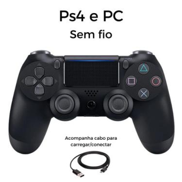 Imagem de Controle Sem Fio Compatível C/Play 4 e Computador Dualshock 4 - Games