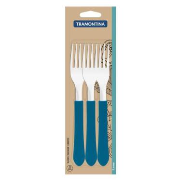 Imagem de Conjunto de Garfos de Mesa Leme com Lâminas em Aço Inox 3 Peças Tramon