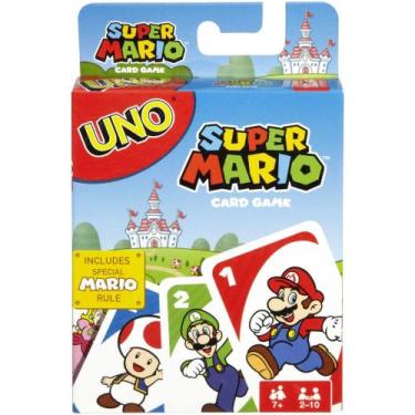 Imagem de Jogo de Cartas Uno Super Mario Card Game Divertido original mattel