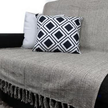 Imagem de Manta 2,20m x 1,50m Gigante Sofá Cama Decorativa Mesclado(VERDE MESCLADO CLARO)