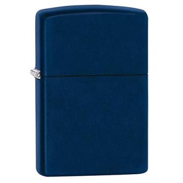 Imagem de Zippo Isqueiro de bolso clássico azul-marinho fosco