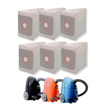 Imagem de Kit com 6 sacos descartaveis aspirador de pó electrolux trio ingênio o