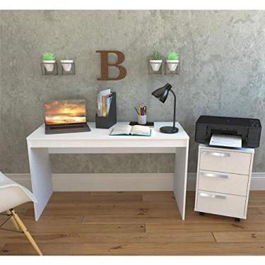 Imagem de Kit Escritório B29 com Mesa e Gaveteiro - Branco