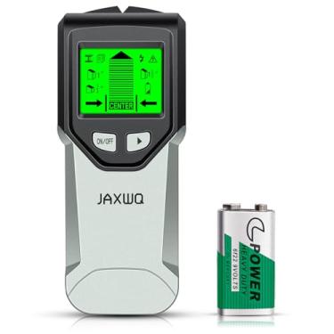 Imagem de Scanner de parede para localizador de pinos – Ferramenta localizadora de pinos 5 em 1 com chip de microprocessador e tela LCD HD, localizadores de feixes de detector de pinos para centro e borda de