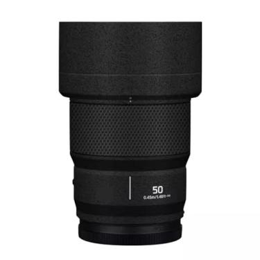 Imagem de Película protetora para lentes de câmera 50 1.8 Película protetora decalque adesivo antiarranhões acessórios para Panasonic Lumix S 50 mm F1.8 (preto fosco)
