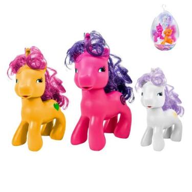 Imagem de Boneca Figura Bebê Infantil Família Unicórnio Cor Vinil Ovo - Lider Br