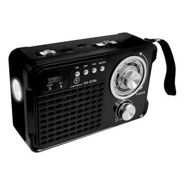 Imagem de Radio Am Fm Retrô Portátil Bluetooth C/ Lanterna Ka-8706 - NoBrand