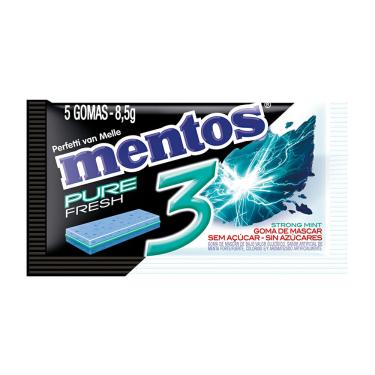 Imagem de Goma De Mascar Mentos Strong Mint 3 8,5g