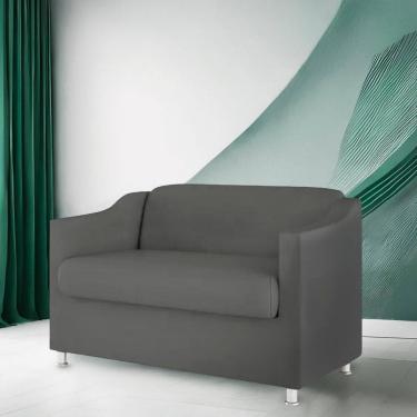 Imagem de Namoradeira Bia Decorativa Reforçada Recepção Clinica Salão Sala De Estar Suede