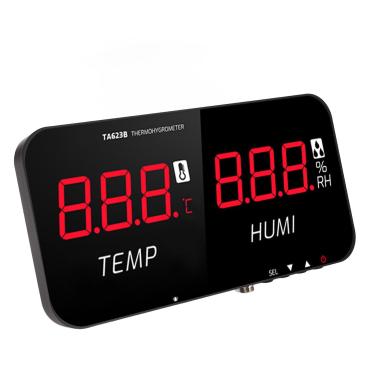Imagem de Display de LED de 13 Polegadas Medidor de Umidade do Termômetro Interno, Termômetro de Higrômetro Digital, Termômetro de Sala e Medidor de Umidade Com Temperatura e Umidade