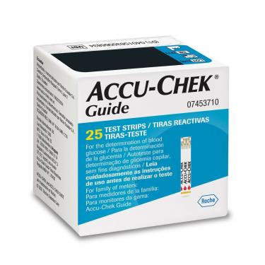 Imagem de Tiras para Controle de Glicemia Accu-Chek Guide 25 Tiras