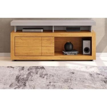 Imagem de Rack Bancada p/ TV até 50 Pol Verano c/ 1 Porta e Rodízios 136cm Bali/