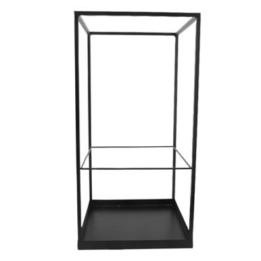 Imagem de Haofy Guarda-chuva Geométrico Moderno Stand Sturdy Metal Entryway Organizador Com Grande Capacidade 52x25x25cm, Economia de Espaço Design para Home Office Varanda Ferro Preto
