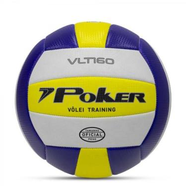 Imagem de Bola de volei Poker Training Vlt 160 - unissex - azul e amarelo, Azl, 