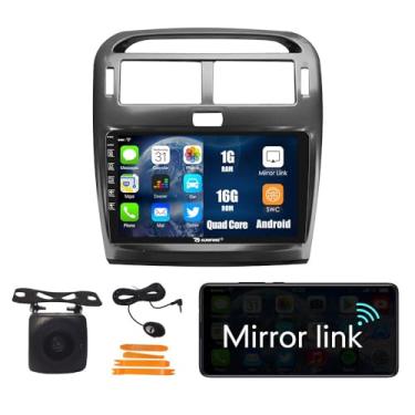 Imagem de Kunfine Rádio GPS estéreo de navegação Android para carro, visor de câmera reversa, tela sensível ao toque IPS de 9 polegadas, tablet pad para Lexus Ls430 2001-2006 Basic, se aplicável Quad Core 1G +