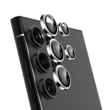 Imagem de VIPSENT Protetor de lente para câmera Samsung Galaxy S24 Ultra, protetor de lente individual, capa protetora de tela de vidro temperado Ultra HD 9H, antiarranhões, proteção contra quedas de grau