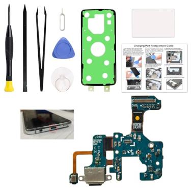 Imagem de Kit de substituição de porta de carregamento compatível com Galaxy Note 8 versão dos EUA, SM-N950U, SM-N950U1, SM-N950W Dock Board Conector USB-C com manual de instruções, kit de ferramentas