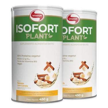 Imagem de Kit 2 Isofort Plant Vitafor 450G Banana Com Canela