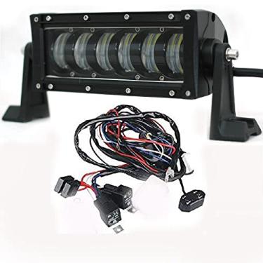 Imagem de FSYF Barra de luz LED de 25 cm 48 W com feixe de luz de trabalho alto e baixo combo de inundação para jipe, SUV, Atv, caminhão, barco. 2 anos