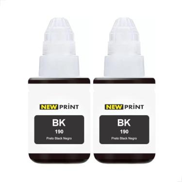 Imagem de Kit 2 Tinta Preta Compatível Canon Gi190 G3110 G3100 G3111 G4110 270ml