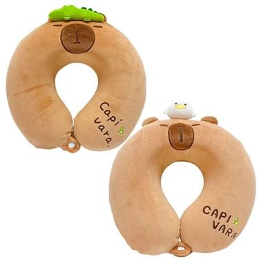 Imagem de Travesseiro de Viagem Capivara para Conforto e Descanso