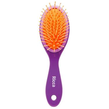 Imagem de Escova De Cabelo Ricca Oval Almofadada Purple Ref-927