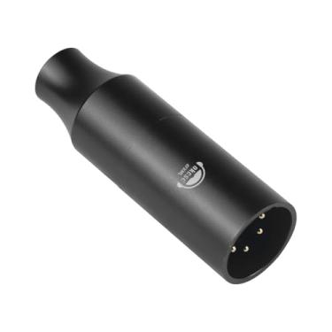 Imagem de okcsc Conector de conversão XLR macho de 4,4 mm para fêmea de 4,4 mm, XLR de 4 pinos, balanceado macho de 4,4 mm, fêmea equilibrada de cinco polos, transmissão de qualidade de som HiFi sem perdas para