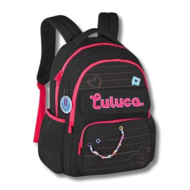 Imagem de Mochila De Costas Luluca Juvenil Meninas Escolar Passeio Viagem Faculd