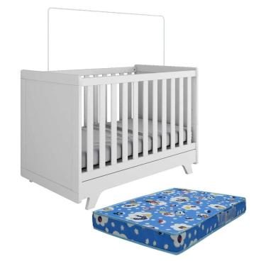 Imagem de Berço Americano Retrô 2 em 1 com Colchão Baby Physical - Móveis Peroba