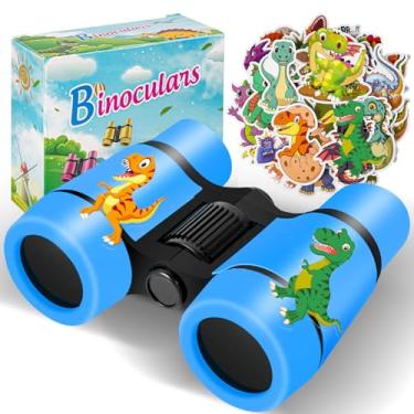 Imagem de Binoculars for Kids Toys Gifts for Age 3, 4, 5, 6, 7, 8, 9 + Years Old Boys Girls, Kids Binoculars with Dinosaur Stickers Outdoor Toys for Sports and Outside Play, Bird Watching (Dinosaur)