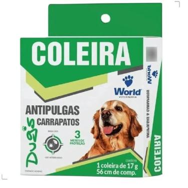 Imagem de Coleira Dugs Anti Pulgas e Carrapatos 56cm 17gr - World