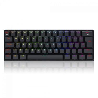 Imagem de Teclado Mecânico Gamer Redragon Draconic Pro, RGB, Switch Brown, ABNT2, 60%, Preto