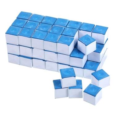 Imagem de Yuanan Conjunto de 72 peças de giz de sinuca, giz azul para mesa de bilhar para acessórios de mesa de bilhar, ideal para uso em casa, bar e torneio