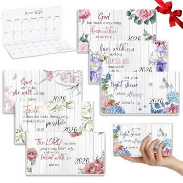 Imagem de ReliThick 6 peças de calendário de bolso 2025 para bolsa, agenda mensal, caderno, pequeno bolso, calendário, cadernos, presente de agradecimento, presente para mulheres, amigas, crianças, professores,