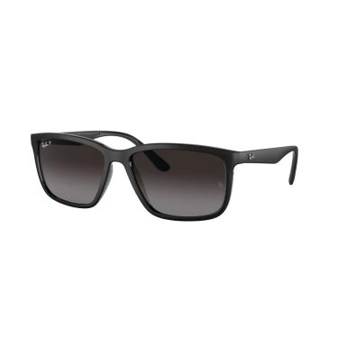 Imagem de Óculos de Sol Ray-Ban Polarizado 0RB4384L 6069T3 Tam 60 / Preto Fosco - Lentes Cinza Gradiente
