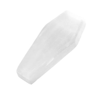 Imagem de Fenteer Tigela de cristal de selenita, tigela de carregamento, enfeites de mesa, decoração simples para casa, presente, bandeja de armazenamento calmante, 14cm