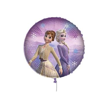 Imagem de Procos Frozen II Elsa and Anna Balloon with Weights and Ribbon 18-46 cm, 1 Piece