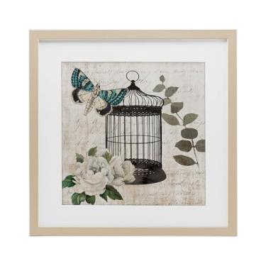 Imagem de Stupell Industries Estampa emoldurada de bétula de borboleta vintage Menagerie sob vidro por Nan, 33 x 33