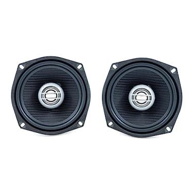 Imagem de Kenwood Alto-falantes Excelon XM50F para motocicletas (par), alto-falantes coaxiais bidirecionais de 13,3 cm para motocicletas Harley selecionadas 1998-2013, 300W, impedância de 2 Ohm, cone de