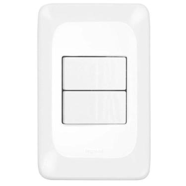 Imagem de Interruptores 02 Teclas Paralelos Pial 4x2 Pop 10A/250v - Pial Legrand