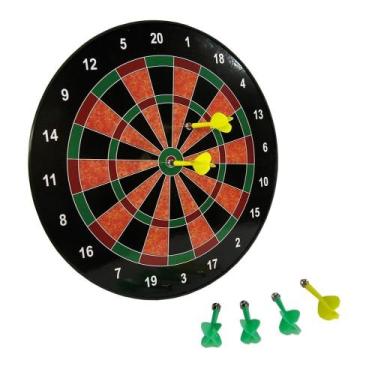 Imagem de Dardo Alvo Magnético Pequeno com 6 Setas - Tacolândia