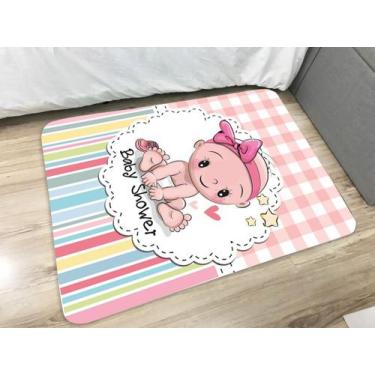 Imagem de Tapete Infantil Atividades Transfer 95x130cm Baby Shower - Tapetes Jún